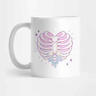 Rib Cage Heart Mug